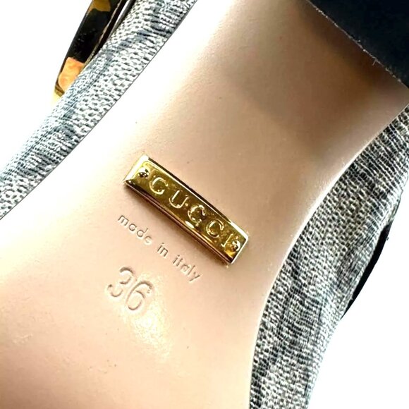 Gucci Blondie Interlocking GG Medallion Logo Ankle Booties Boots Heels - Picture 15 of 16